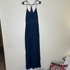Fashion Nova Deep Blue Maxi Dress